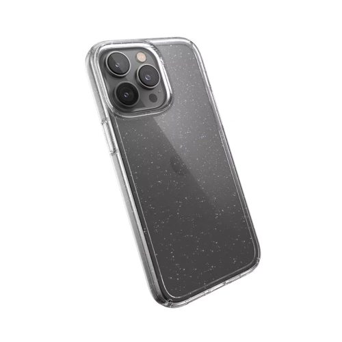 Speck GemShell Glitter tok iPhone 14 Pro Max készülékhez, áttetsző-csillámos