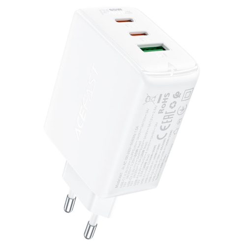Acefast PD65W 3 kimenetes töltőadapter - fehér