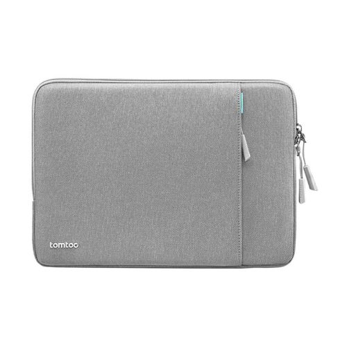 tomtoc Defender A13 laptop tok - 14"-es MacBook Pro (2023-2021), MacBook Air (M2, 2022) és iPad Pro 12.9 (2022-2018) készülékhez, szürke