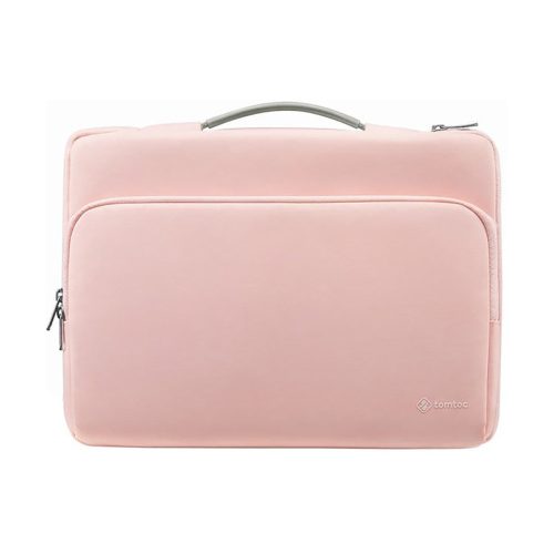 tomtoc Defender A14 laptop táska 13"-es MacBook Air (2022), 14"-es MacBook Pro (M1 2021) és iPad Pro 12.9 (2022-2018) készülékekhez, pink